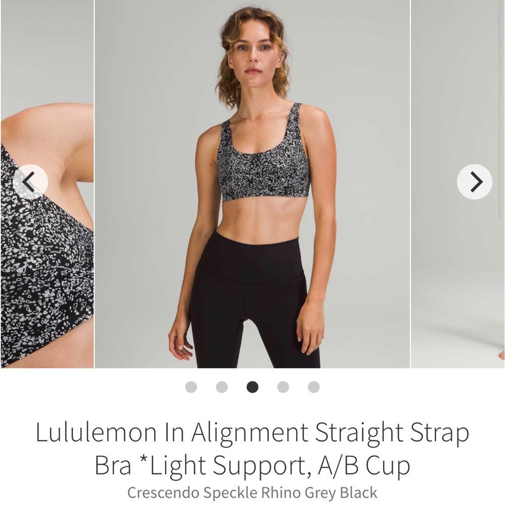 Lululemon Athletica In Alignment Straight Bra